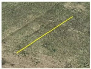 Schatten- und Bodenmerkmale in der näheren Umgebung von Lochheim. 