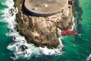 Vergrößerter Ausschnitt der Luftaufnahme oben