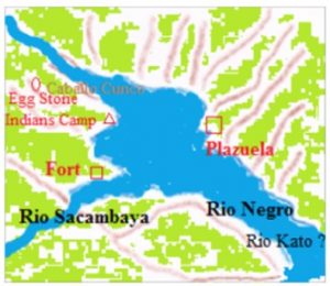 Nachzeichnung der Gegend um Plazuela